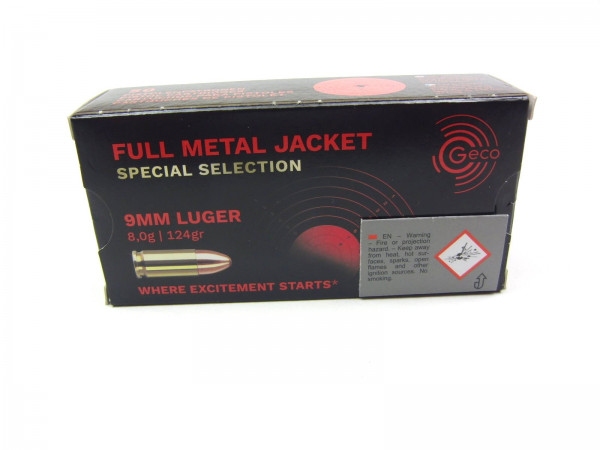 Geco 9mm Luger VM Special Selection 124gr./8,0g