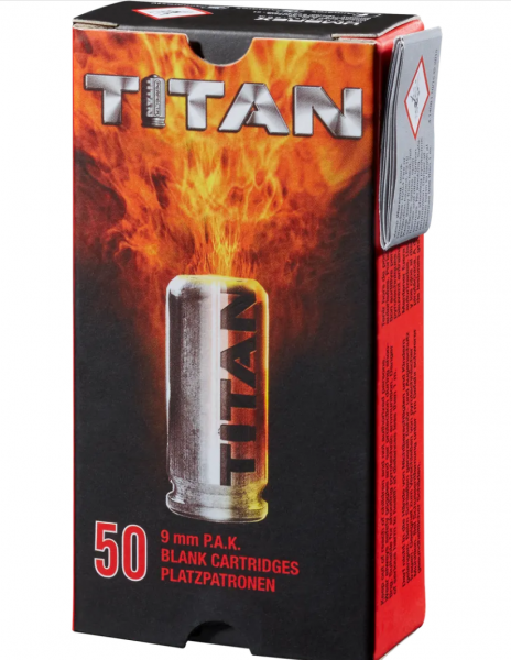 Perfecta Titan Platzpatronen 9 mm P.A.K., 50 St.